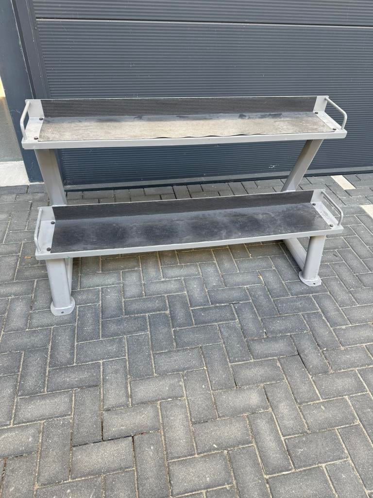 Kettlebell rack opbergrek kettlebells homegym fitness, Ophalen, Zo goed als nieuw, Kettlebell