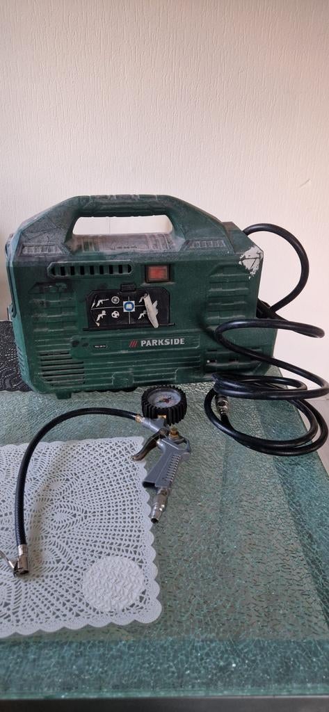 Parkside Compressor - Compact en Krachtig, Gebruikt, 6 tot 10 bar, Ophalen of Verzenden, Minder dan 200 liter/min