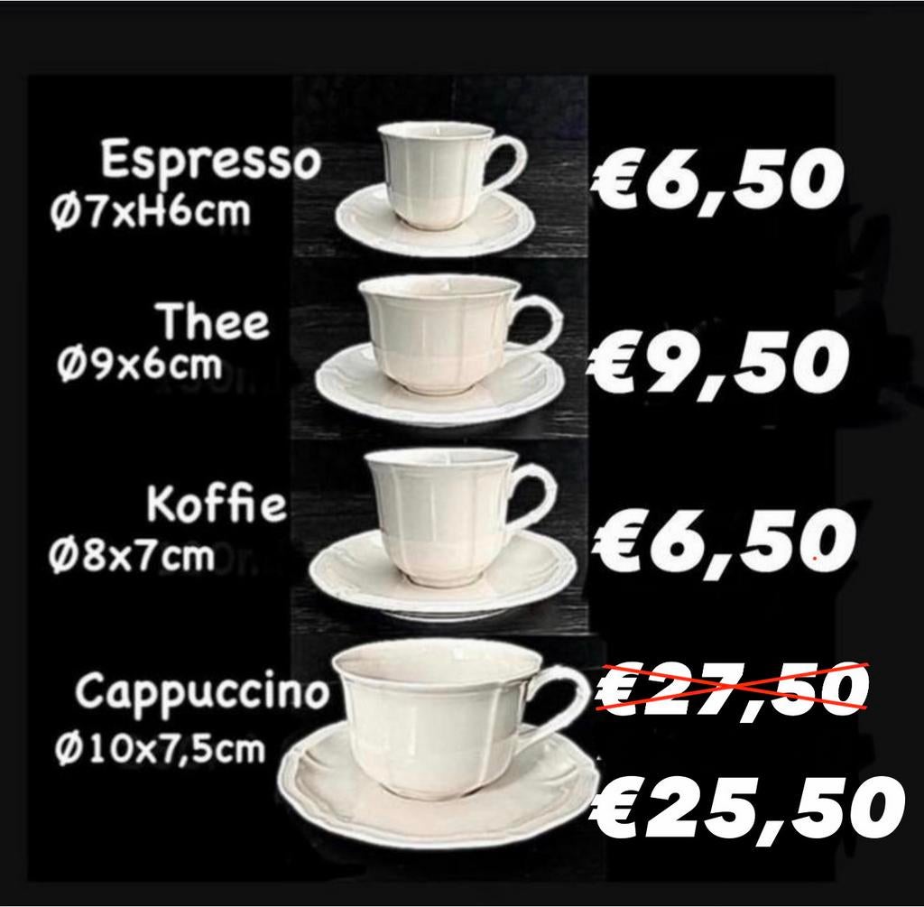 Villeroy & Boch Manoir Vitro ••BIJNA.GRATIS️.ACTIE••, Ophalen of Verzenden, Zo goed als nieuw, Porselein, Kop(pen) en/of Schotel(s)