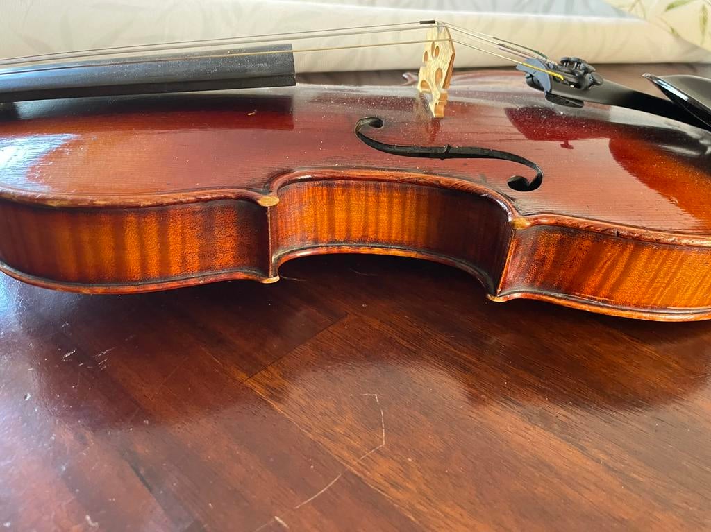 Mooie oude Boheemse viool 4/4 in prima staat, Muziek en Instrumenten, Strijkinstrumenten | Violen en Altviolen, Ophalen, Gebruikt