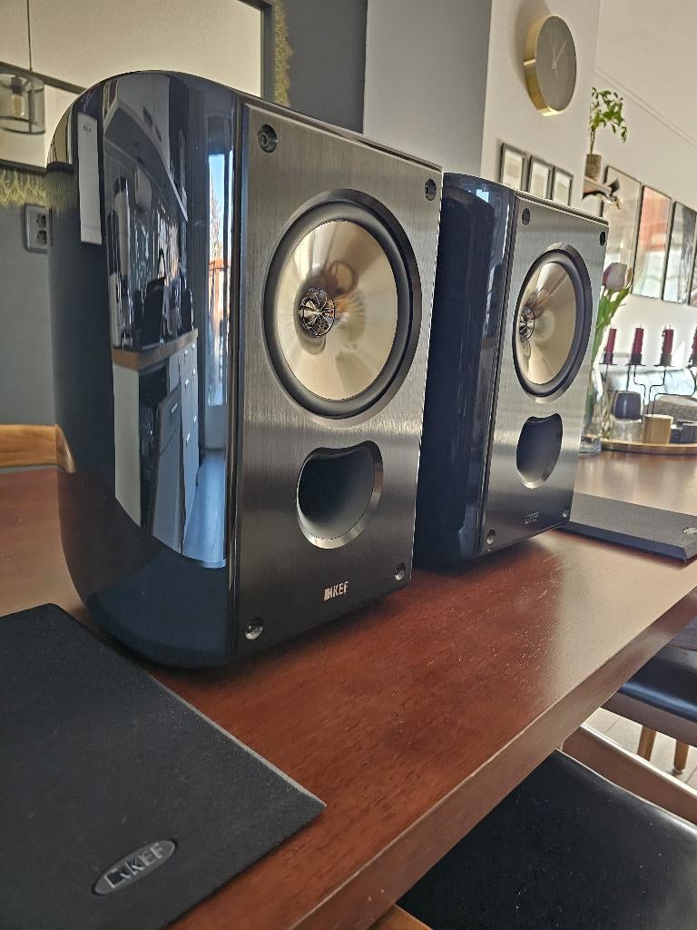 KEF XQ20 High-End Audiophile Bookshelf Speakers, Zo goed als nieuw, 120 watt of meer, Front, Rear of Stereo speakers, Ophalen