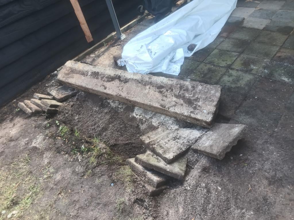 Natuurstenen randen granodioriet, Tuin en Terras, Ophalen