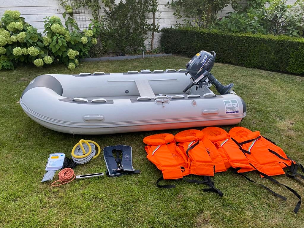 Rubberboot Diesel Rubbing Tender 300 Air, Yamaha 4pk 4-takt, Overige merken, Airdeck, Ophalen of Verzenden, Zo goed als nieuw