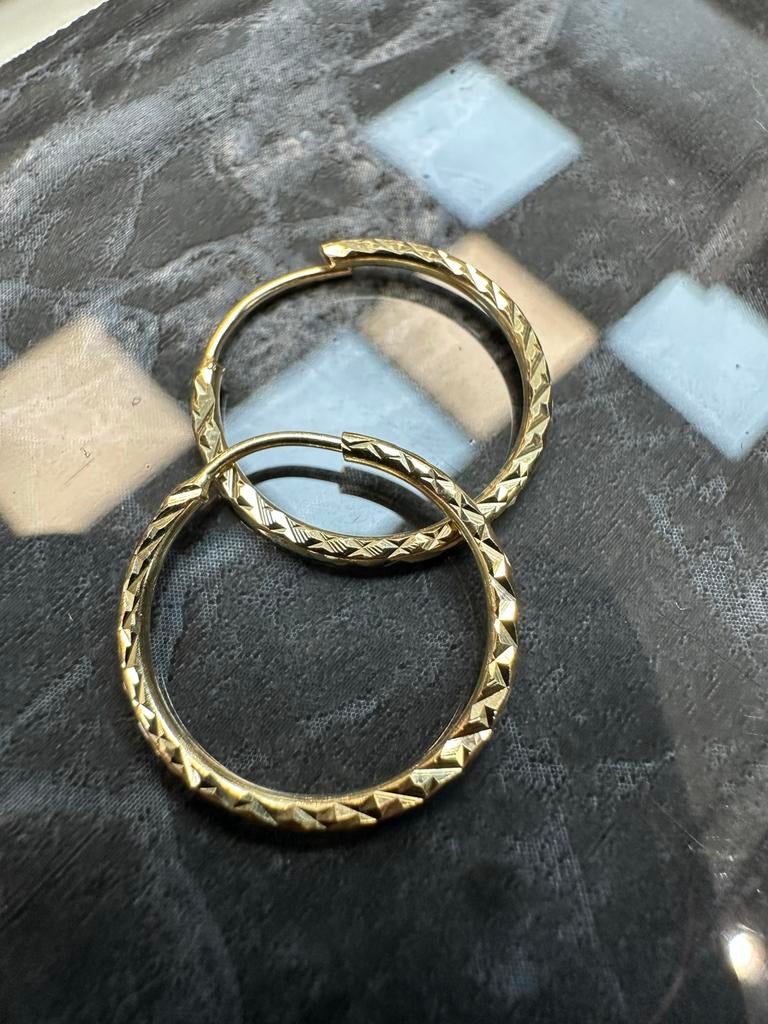 14k gouden oorbellen, Ophalen of Verzenden, Nieuw, Goud