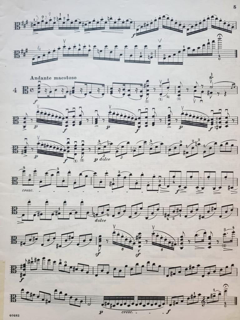 Campagnoli - Forty-One Caprices For the Viola, Gebruikt, Klassiek, Ophalen of Verzenden, Viool of Altviool