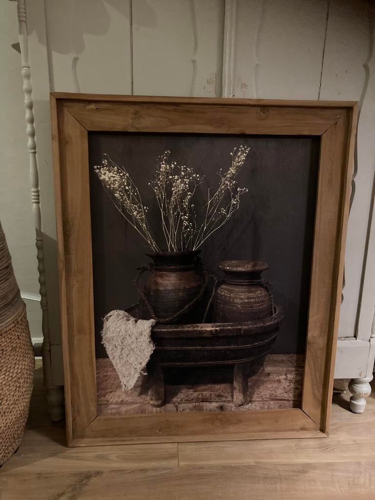 Groot landelijk schilderij, Ophalen, Zo goed als nieuw, Schilderij, 75 tot 100 cm