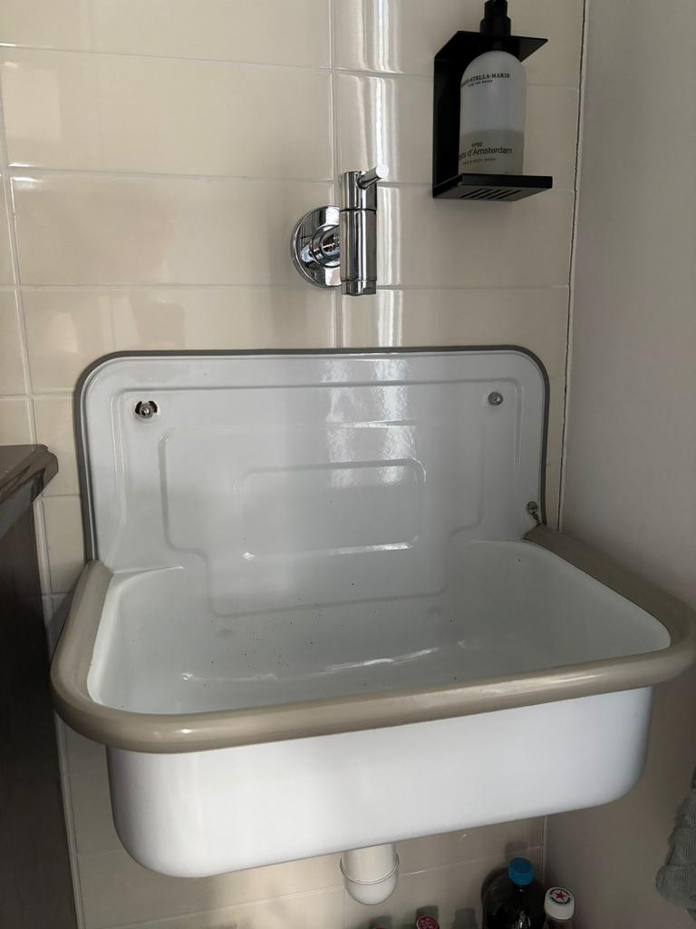 Uitstort gootsteen wit, Ophalen, Gebruikt