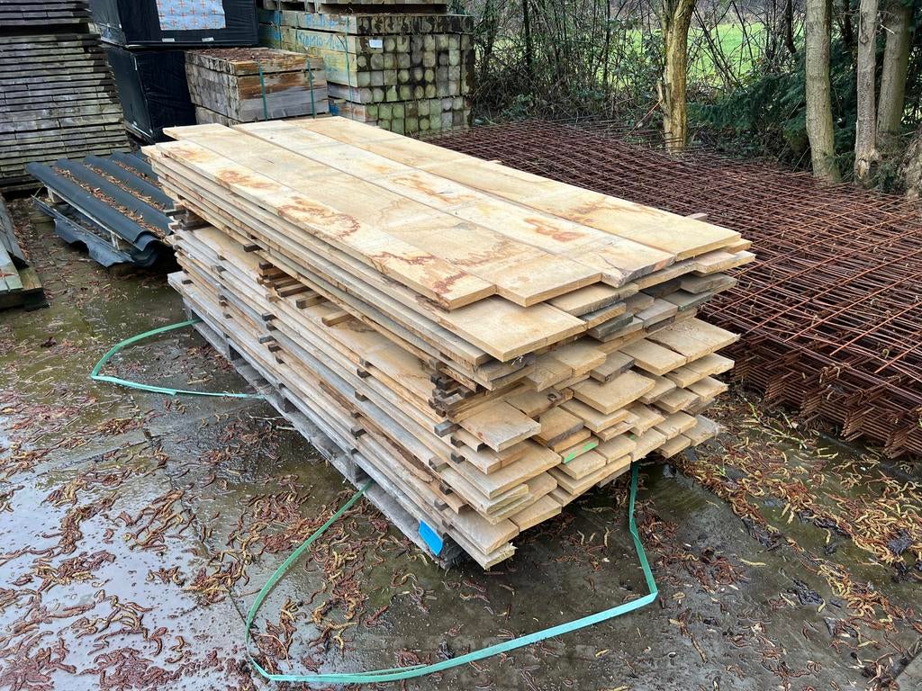 Partij eiken planken!, Ophalen, Minder dan 25 mm, Eiken, Zo goed als nieuw