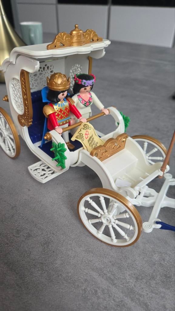 Playmobil koets met paarden en figuren uit 2005, Ophalen of Verzenden
