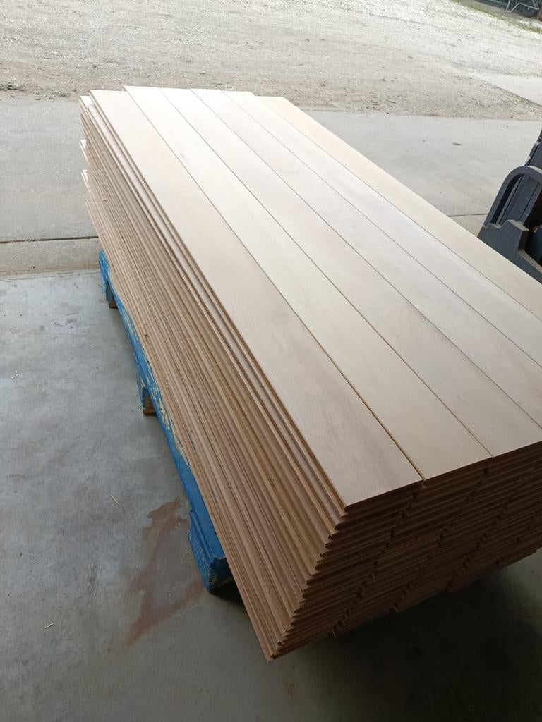 28M2 massieve beuken vloer #VERNIEUWD#, 10 m² of meer, 10 tot 30 cm, Hout, 150 cm of meer