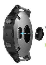 Garmin dustplugs 3 stuks, Sieraden, Tassen en Uiterlijk, Sporthorloges, Ophalen of Verzenden, Nieuw, Zwart, Android