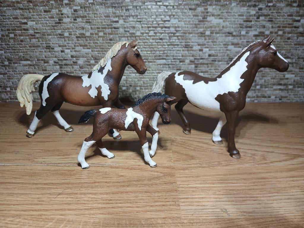 set schleich paardjes, 3 stuks, weinig mee gespeeld, Verzamelen, Speelgoed, Ophalen of Verzenden, Zo goed als nieuw
