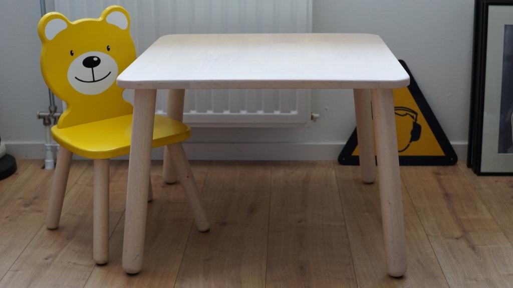 Gele berenstoel met tafel, Ophalen, Gebruikt, Overige typen, Aanschuifbaar