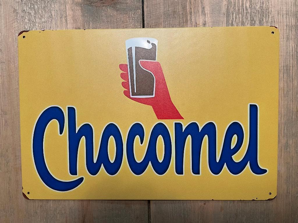 Reclamebord Chocomel 20x30, Verzamelen, Ophalen of Verzenden, Zo goed als nieuw, Reclamebord