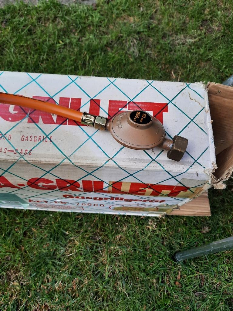 Peiga-Grillett fles gasbarbecue met slang en reduceerventiel, Ophalen, Gebruikt