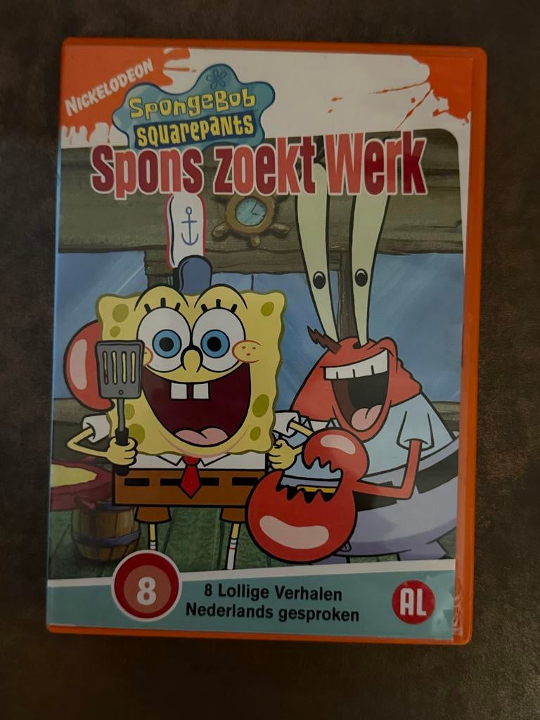 SpongeBob SquarePants: Spons Zoekt Werk (DVD), Cd's en Dvd's, Dvd's | Kinderen en Jeugd, Gebruikt, Tv fictie, Komedie, Vanaf 6 jaar
