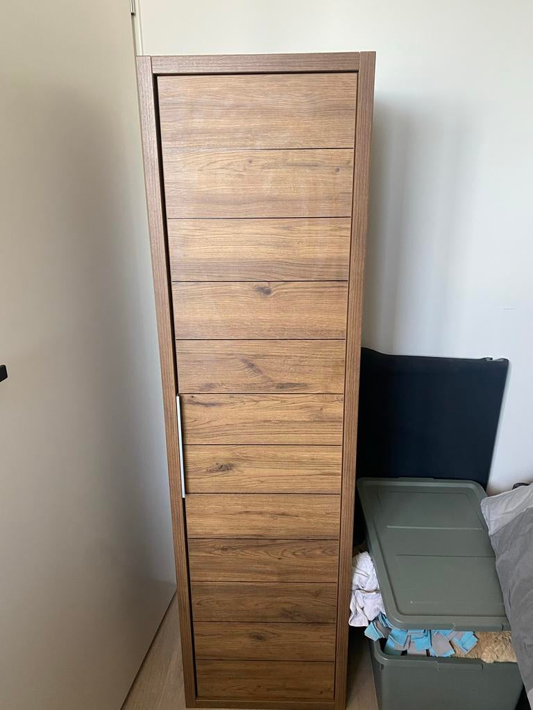 Allibert Hoge Badkamerkast Eik, Ophalen, (Half)hoge kast, Minder dan 50 cm, Gebruikt