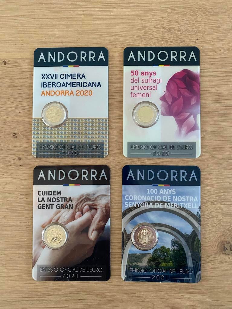 Andorra 2 euro - Blister 2020 & 2021, Ophalen of Verzenden, Overige landen, 2 euro, Losse munt