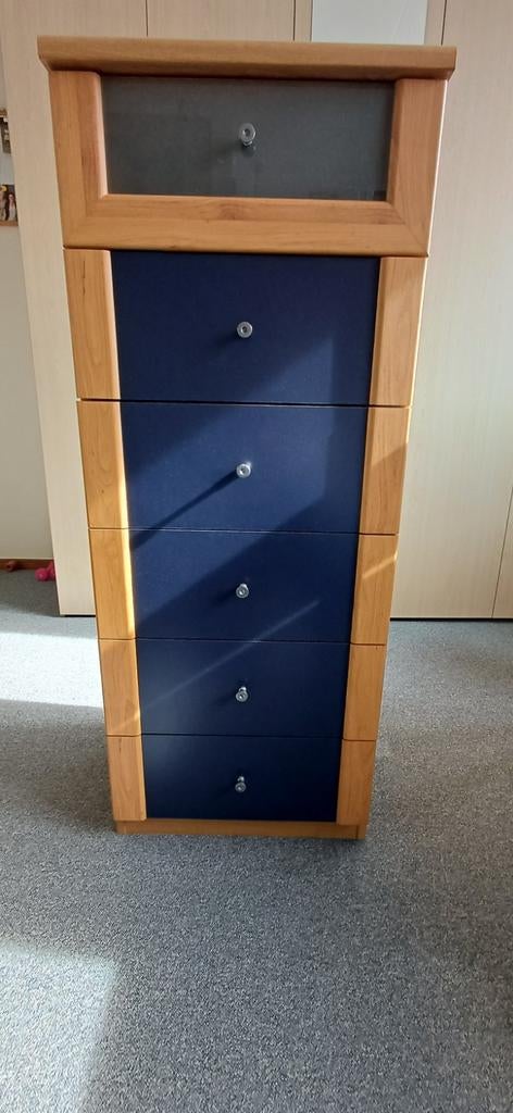 Ladenkast, Huis en Inrichting, Kasten | Ladekasten, Ophalen, 50 tot 100 cm, Glas, 3 of 4 laden