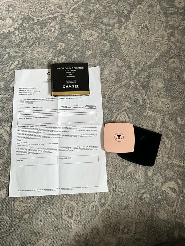 Limited edition chanel ballerina spiegel, Ophalen of Verzenden, Nieuw, Roze, Gehele gezicht