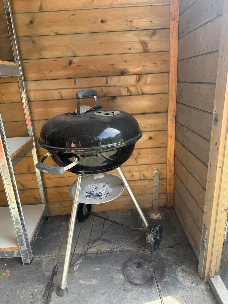 Weber Compact Kettle Houtskoolbarbecue 47 cm, Tuin en Terras, Ophalen of Verzenden, Gebruikt
