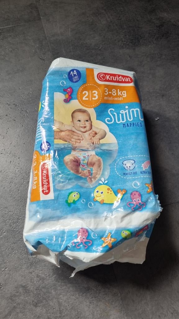 Kruidvat zwemluiers maat 2/3 (3-8 kg), Kinderen en Baby's, Babykleding | Baby-zwemkleding, Gebruikt, Jongetje of Meisje, Ophalen of Verzenden