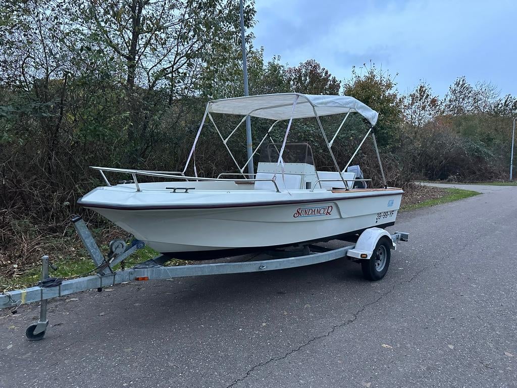 Elan GT495 Sundancer 70PK - 5 meter Consoleboot vaarklaar!, Watersport en Boten, Vis- en Consoleboten, Ophalen of Verzenden, Zo goed als nieuw