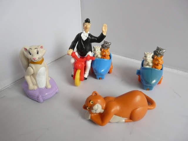 McDonalds 1994 # The Aristocats - 4 items, Ophalen of Verzenden, Overige figuren, Zo goed als nieuw, Beeldje of Figuurtje