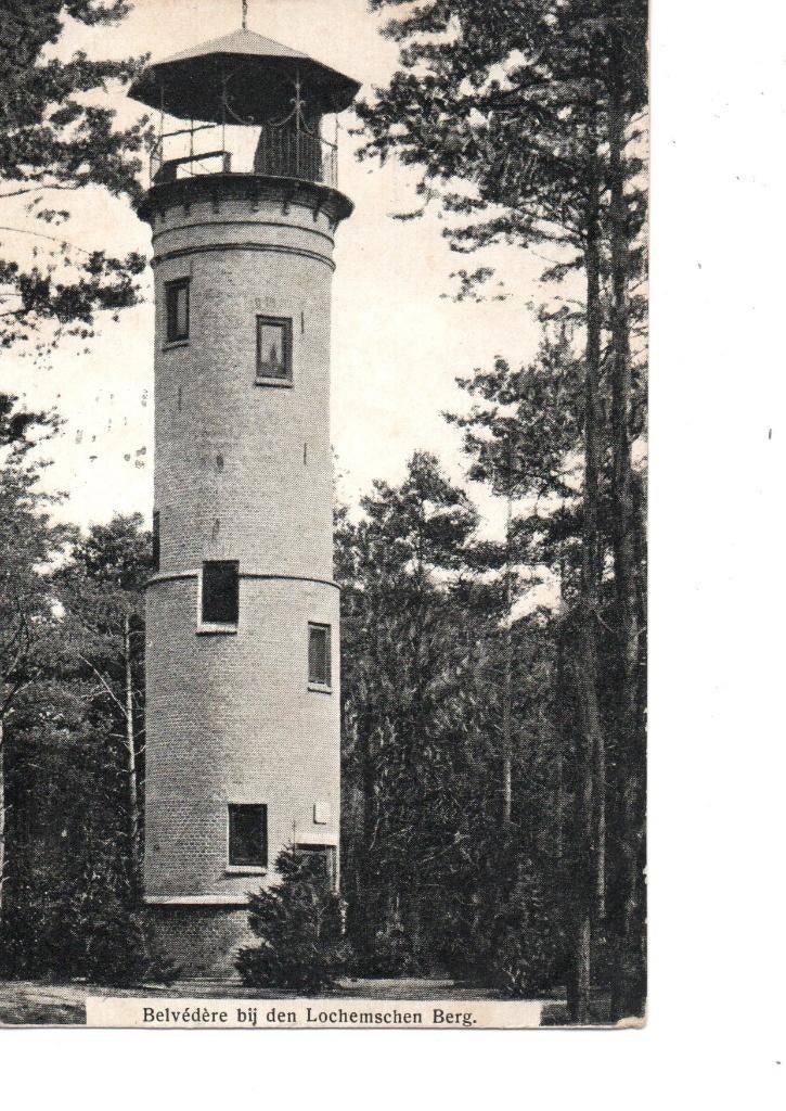 Lochem. Belvédère bij den Lochemsche Berg.  (1906), Verzenden, Voor 1920, Gelopen, Gelderland