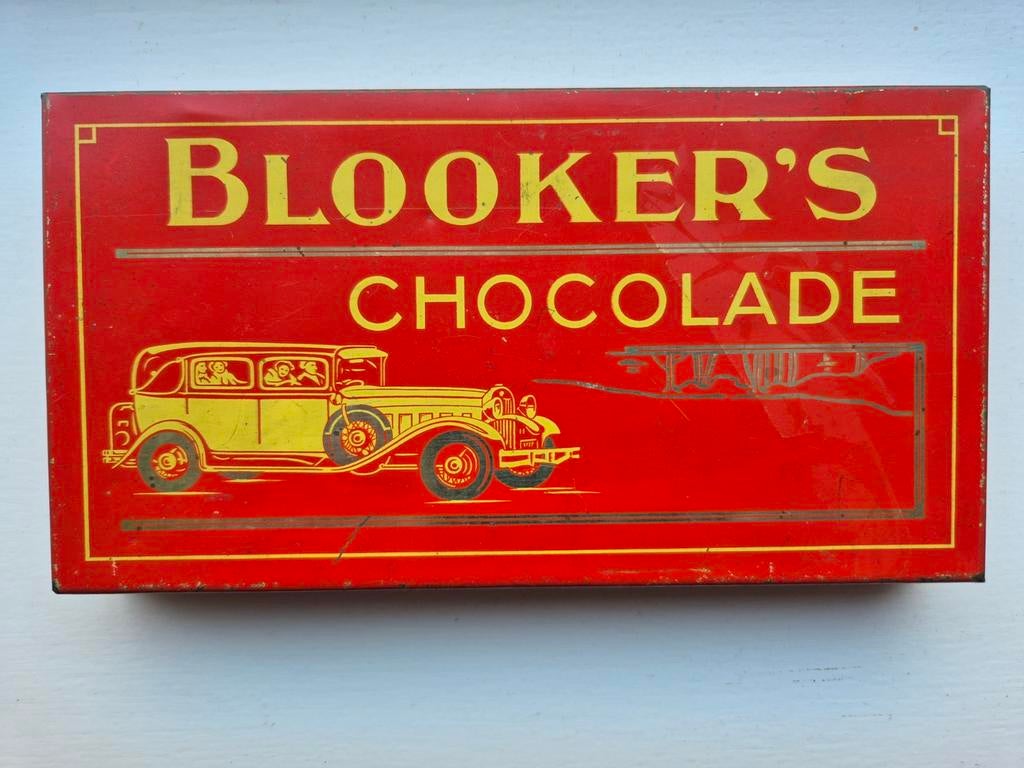 Blooker's Chocolade blik Amsterdam, Ophalen of Verzenden, Gebruikt, Overige