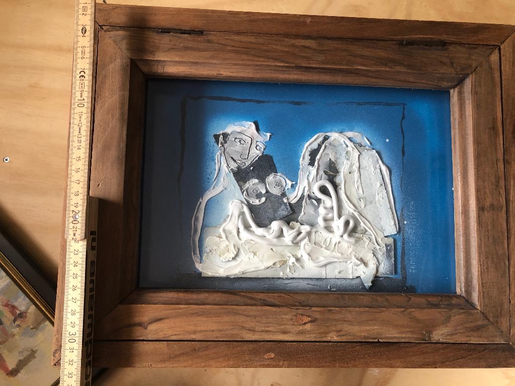 olieverf Francesca Zijlstra, Antiek en Kunst, Kunst | Schilderijen | Abstract, Ophalen of Verzenden