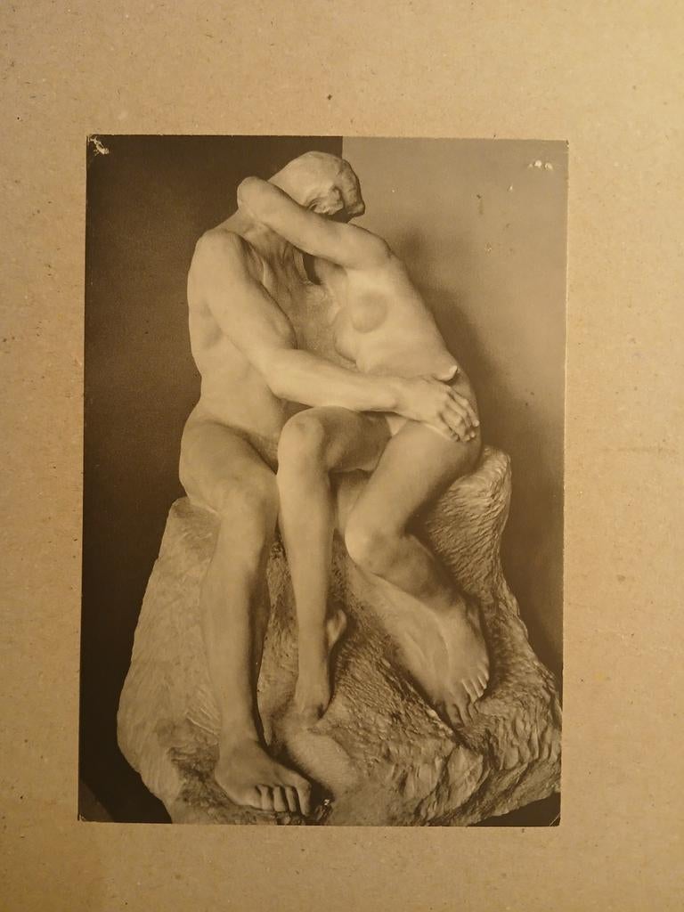 Rodin - De Kus - Vintage Ansichtkaart, Ophalen of Verzenden