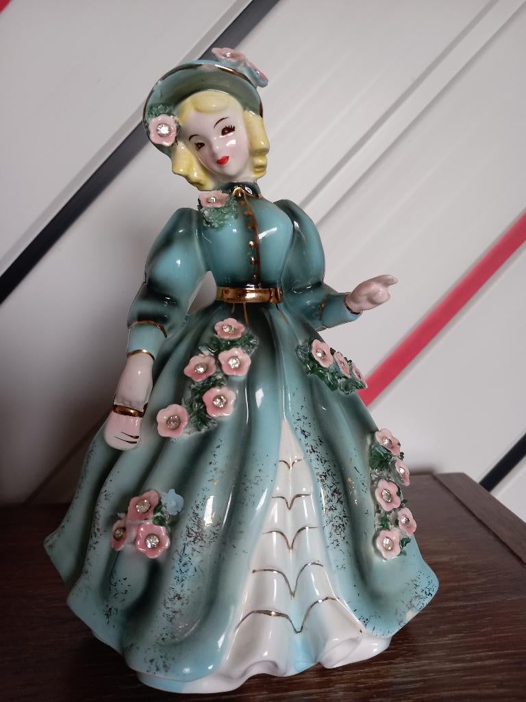 Vintage ESD 4639 Japan beeldje Victoriaanse dame, jaren '50, Ophalen