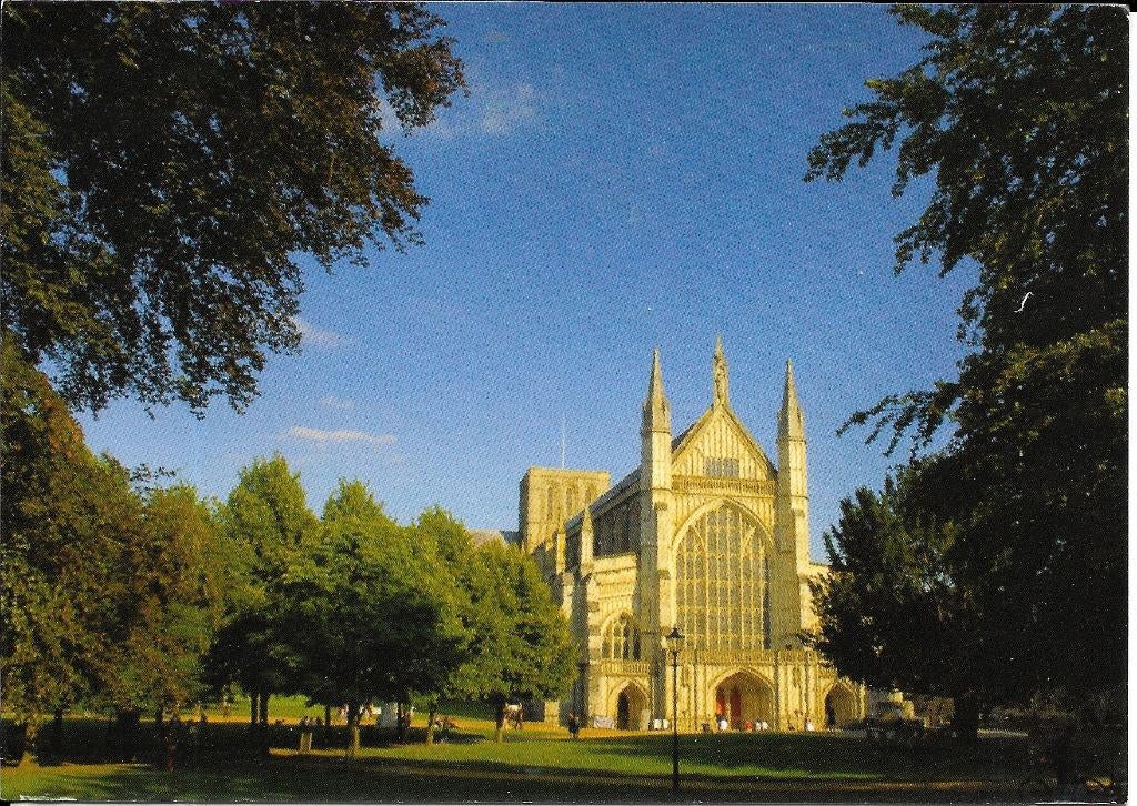 Ansichtkaart	Winchester (Engeland)	Winchester Cathedral, Verzenden, 1980 tot heden, Gelopen, Engeland