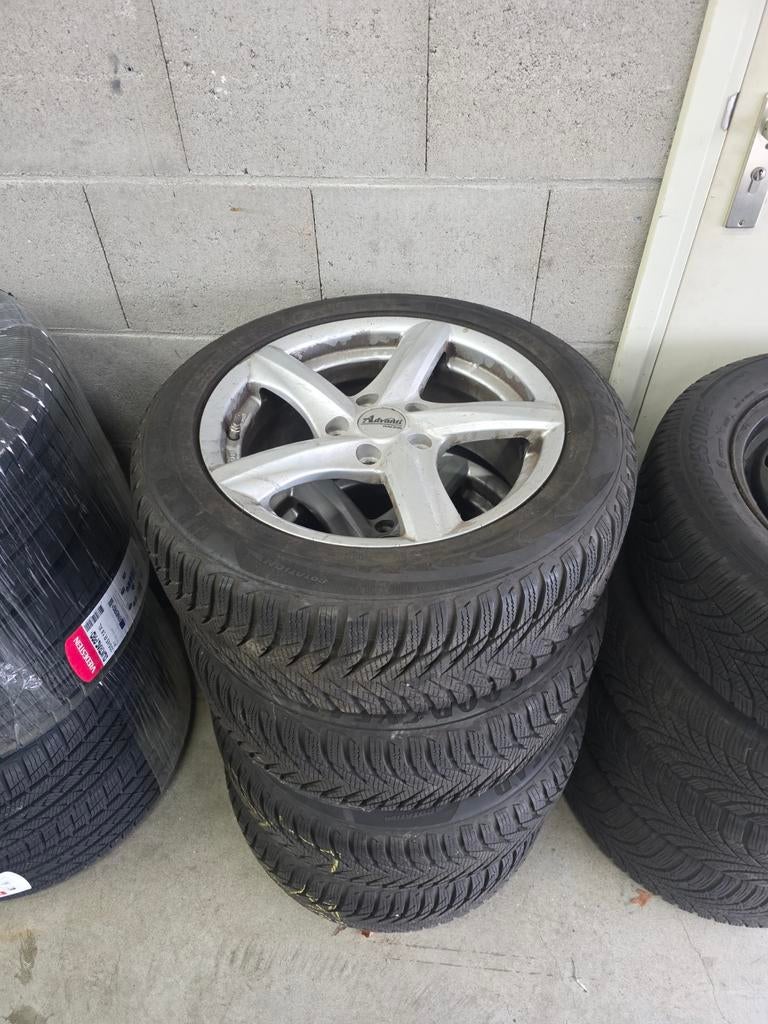 winterbanden mercedes A klasse B klasse 5x112, 16 inch, Banden en Velgen, 205 mm, Winterbanden