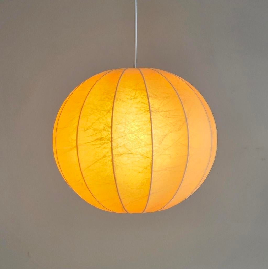Vintage Cocoon Hanglamp van Goldkant – Duits 1970s, Overige materialen, ., Ophalen of Verzenden, Zo goed als nieuw