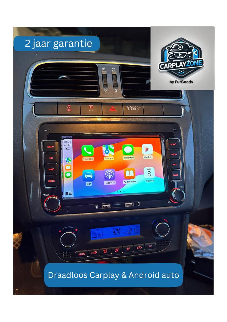 VW CARPLAY (MET GARANTIE) POLO GOLF TIGUAN CADDY TRANSPORTER, Ophalen of Verzenden, Nieuw