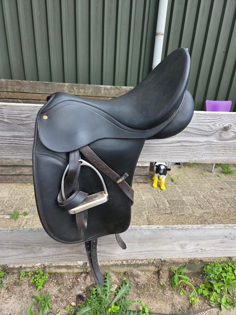 Wintec en Merano dressuurzadel 17inch, Ophalen, Gebruikt, Dressuur