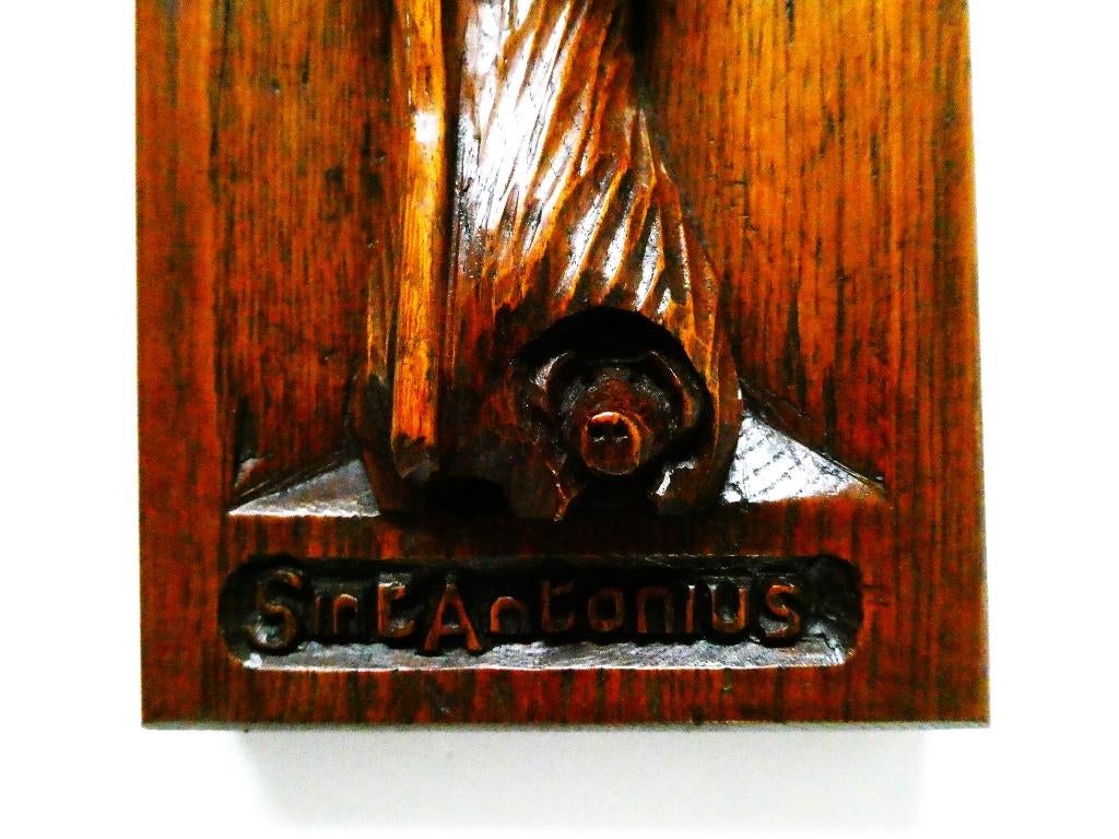 Wandbeeld beeld De Heilige Antonius / varken kluizenaarsstaf, Ophalen of Verzenden