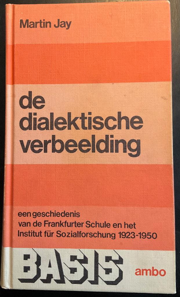 De dialectische verbeelding, Boeken, Gelezen, M. Jay, Ophalen of Verzenden, Cultuurfilosofie