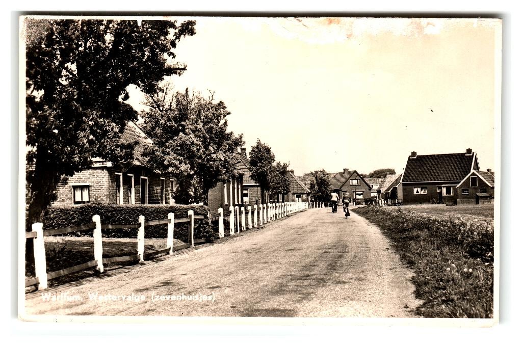 Warffum, Westervalge (zevenhuisjes), Ophalen of Verzenden, 1940 tot 1960, Ongelopen, Groningen
