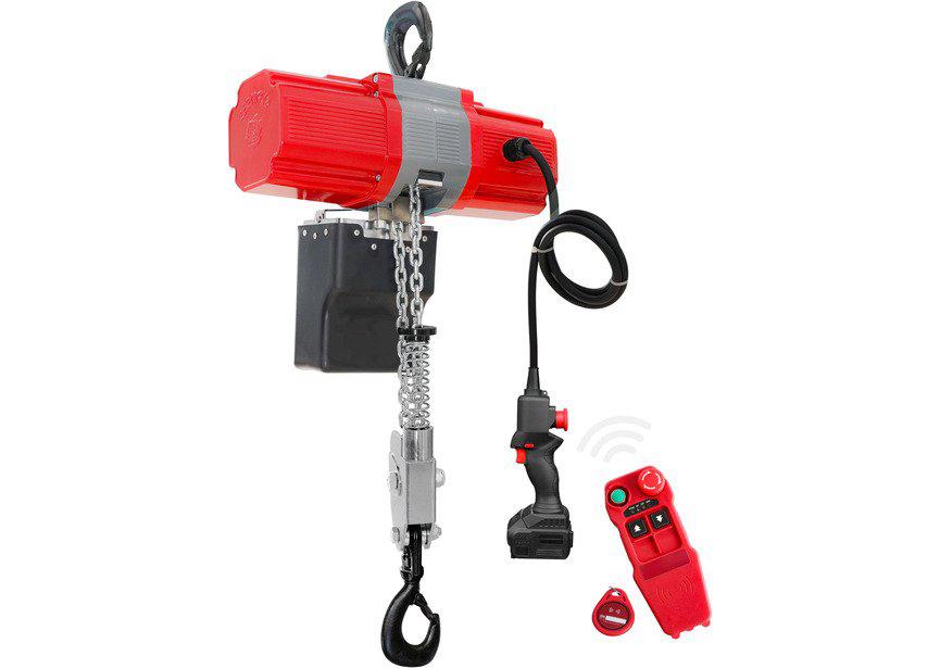 Batterij kettingtakel 990 kg, hefhoogte 3 m + 4 Ah accu, Doe-het-zelf en Verbouw, Lieren en Takels, Nieuw, Ophalen