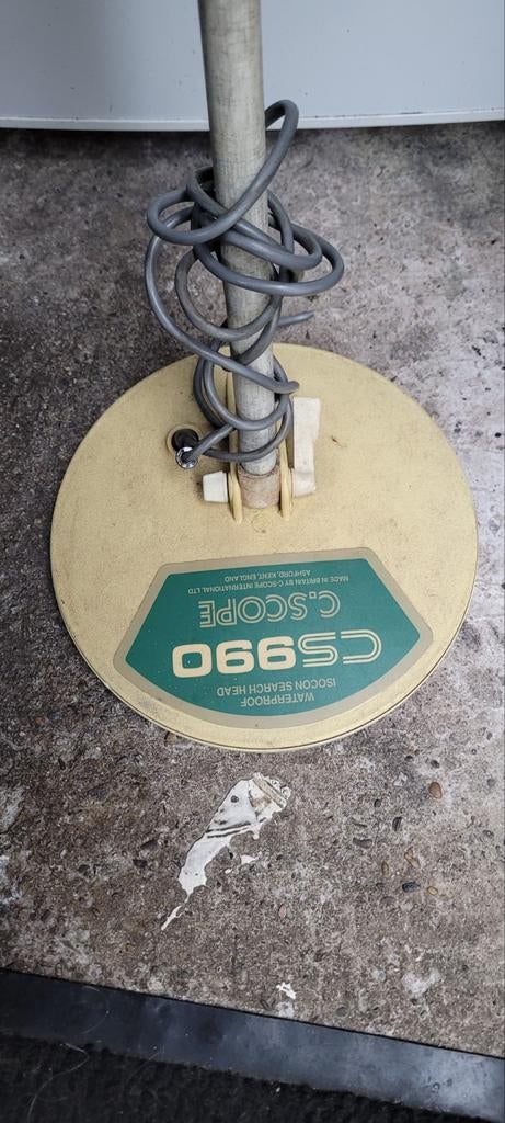 CS990 C-scope zoekschijf / schotel. Met onderstok, Hobby en Vrije tijd, Metaaldetectors, Gebruikt, Ophalen of Verzenden, 30 cm of minder