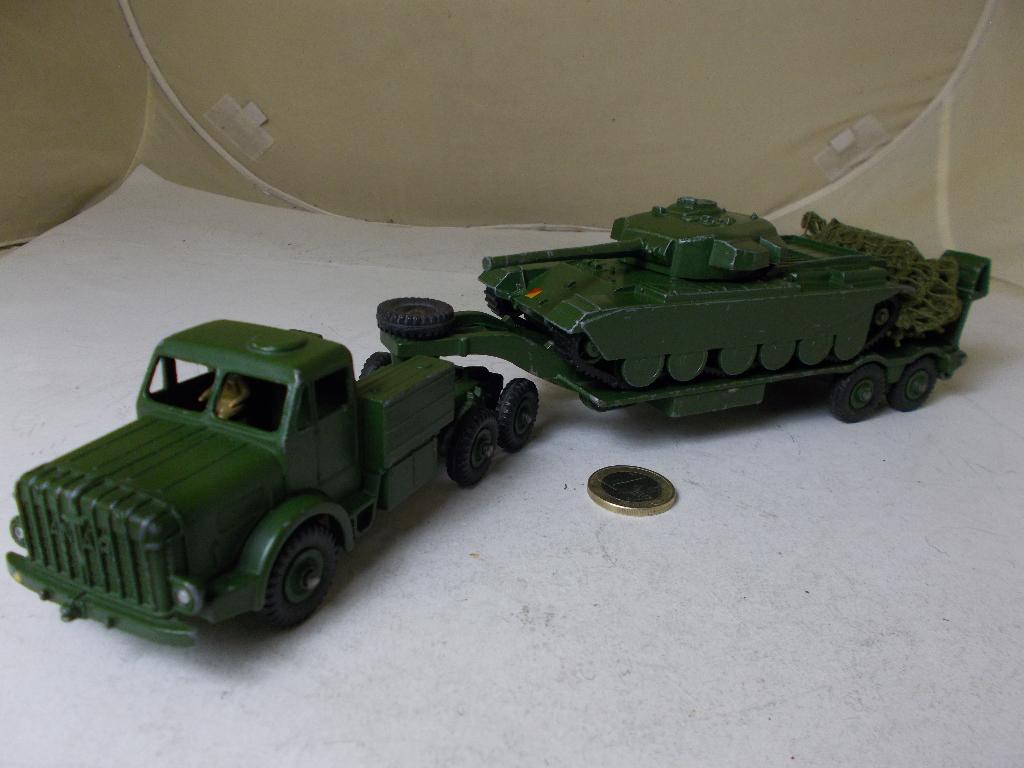 1957 Dinky Supertoys 660 MIGHTY ANTAR + CENTURION TANK (-D), Ophalen of Verzenden, Zo goed als nieuw, Bus of Vrachtwagen, Dinky Toys