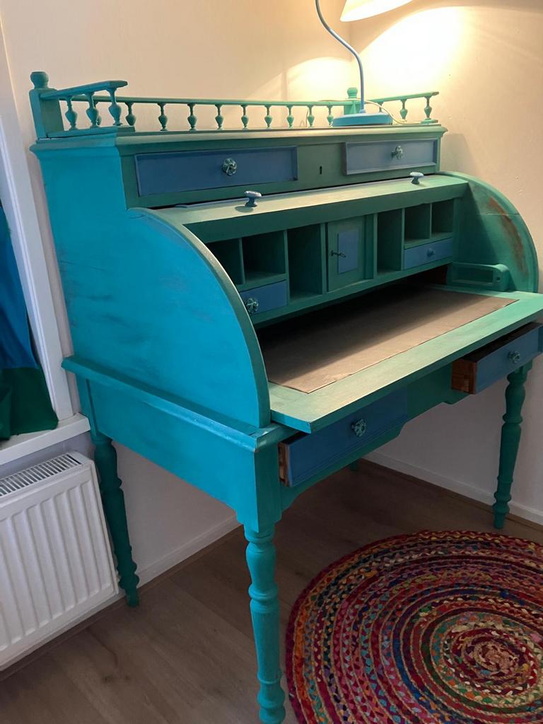 Vintage bureau - rolbureau, Ophalen, Gebruikt, Mail@boeddha.online, Koningin Wilhelminaweg 29, Loenen aan de Vecht