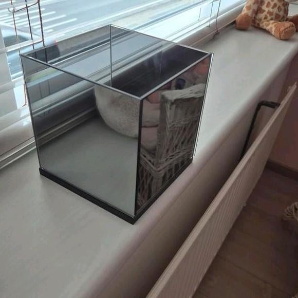 Te koop waxinelichthouder zwart, Overige materialen, Zwart, Ophalen of Verzenden, Zo goed als nieuw