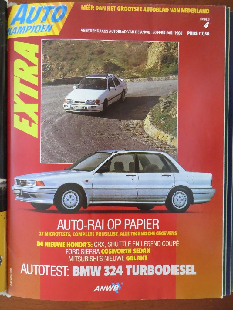 Autokampioen 4 1988 Auto-RAI, Honda CRX, Shuttle, Legend Cpé, Ophalen of Verzenden, Nieuw, Honda