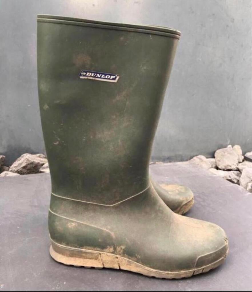 Groene Dunlop regenlaarzen maat 35, Kinderen en Baby's, Kinderkleding | Schoenen en Sokken, Jongen of Meisje, Ophalen of Verzenden