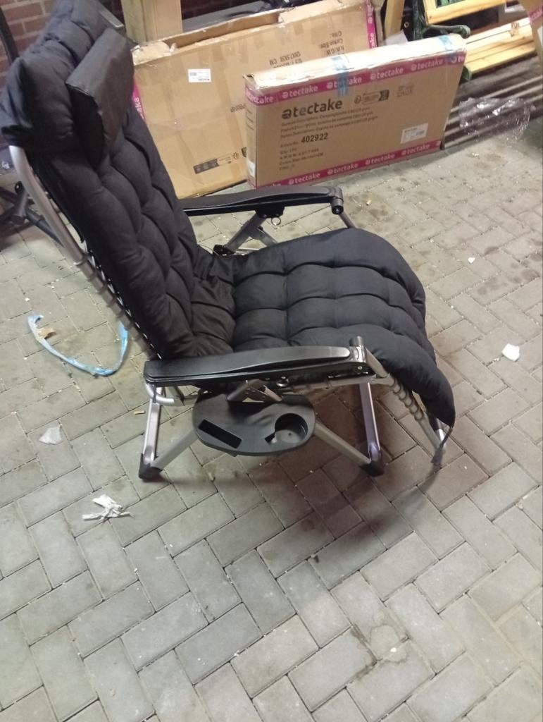 Tectake verstelbare tuinstoel - Nieuw!, Info@tectake.de, Verstelbaar, Ophalen of Verzenden, Hauptstraße 123, 01234 Musterstadt, Germany