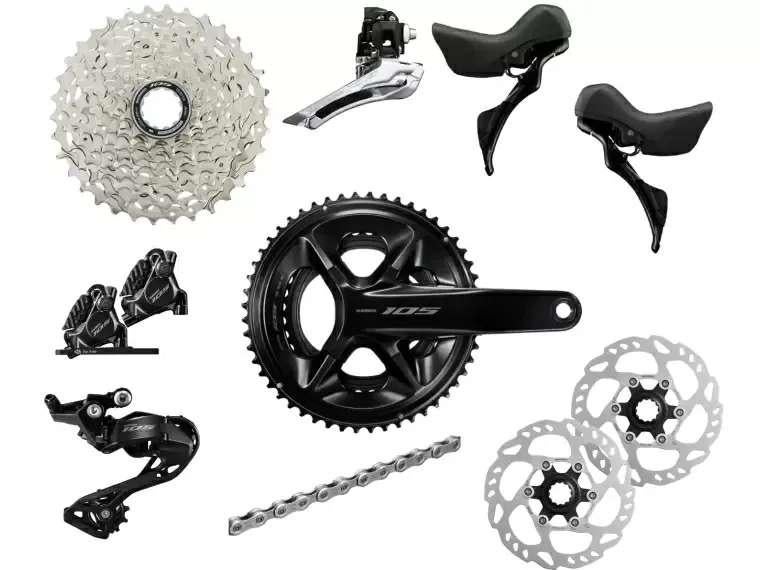 Shimano 105 R7120 Disc groepset 12 speed NIEUW!, Ophalen of Verzenden, Nieuw, Shimano 105